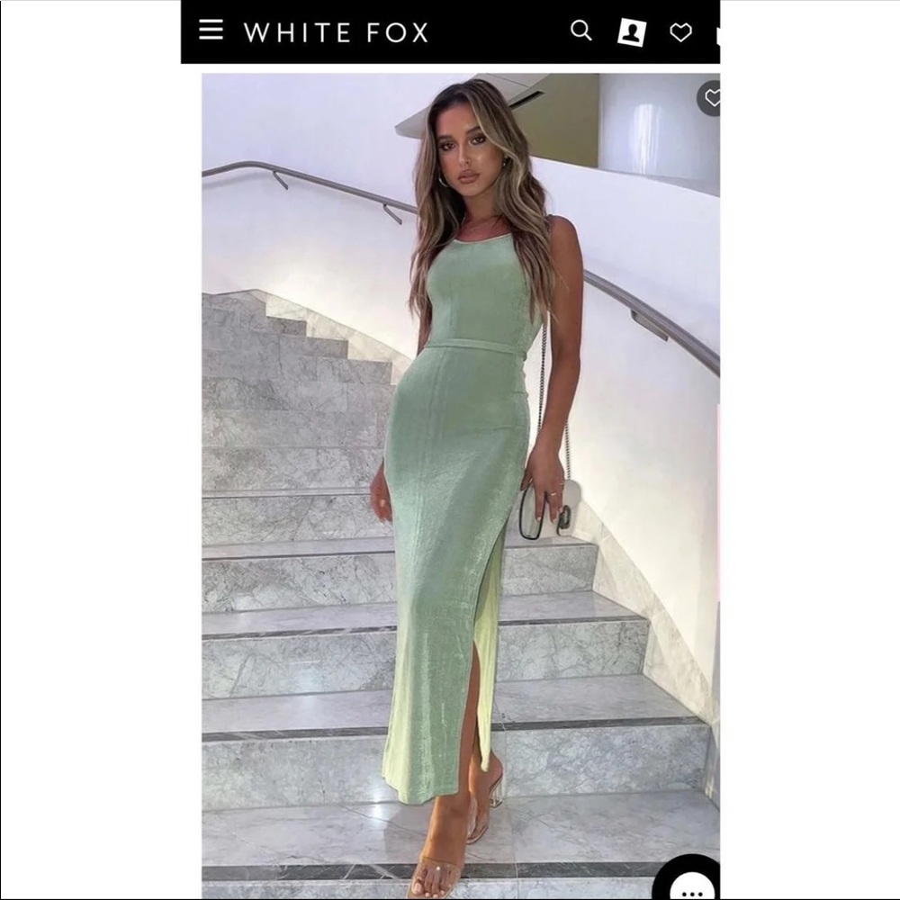 “Easy Does It” Maxi White Fox Dress